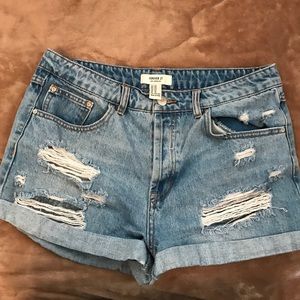 Forever 21 denim shorts
